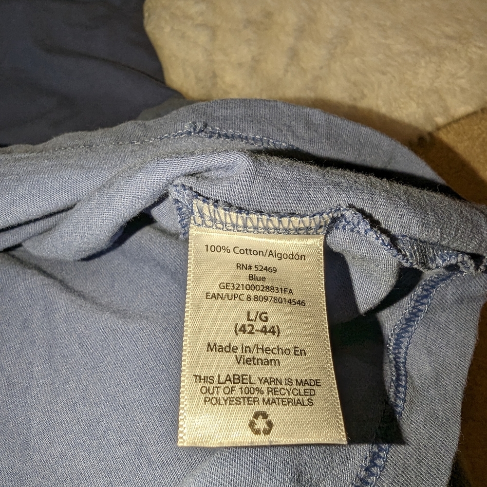 George Men's blue long sleeve t-shirt - Picture 4 of 10